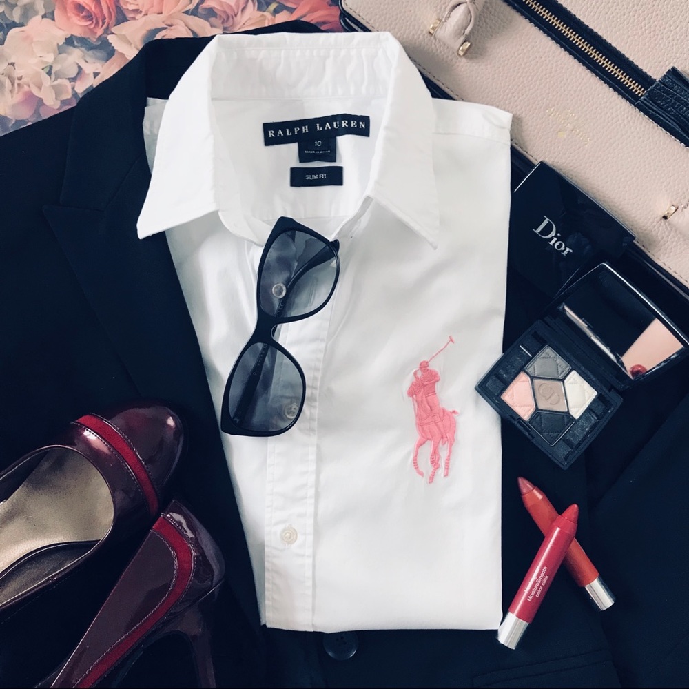 Ralph Lauren - women’s slim button down - Size 10